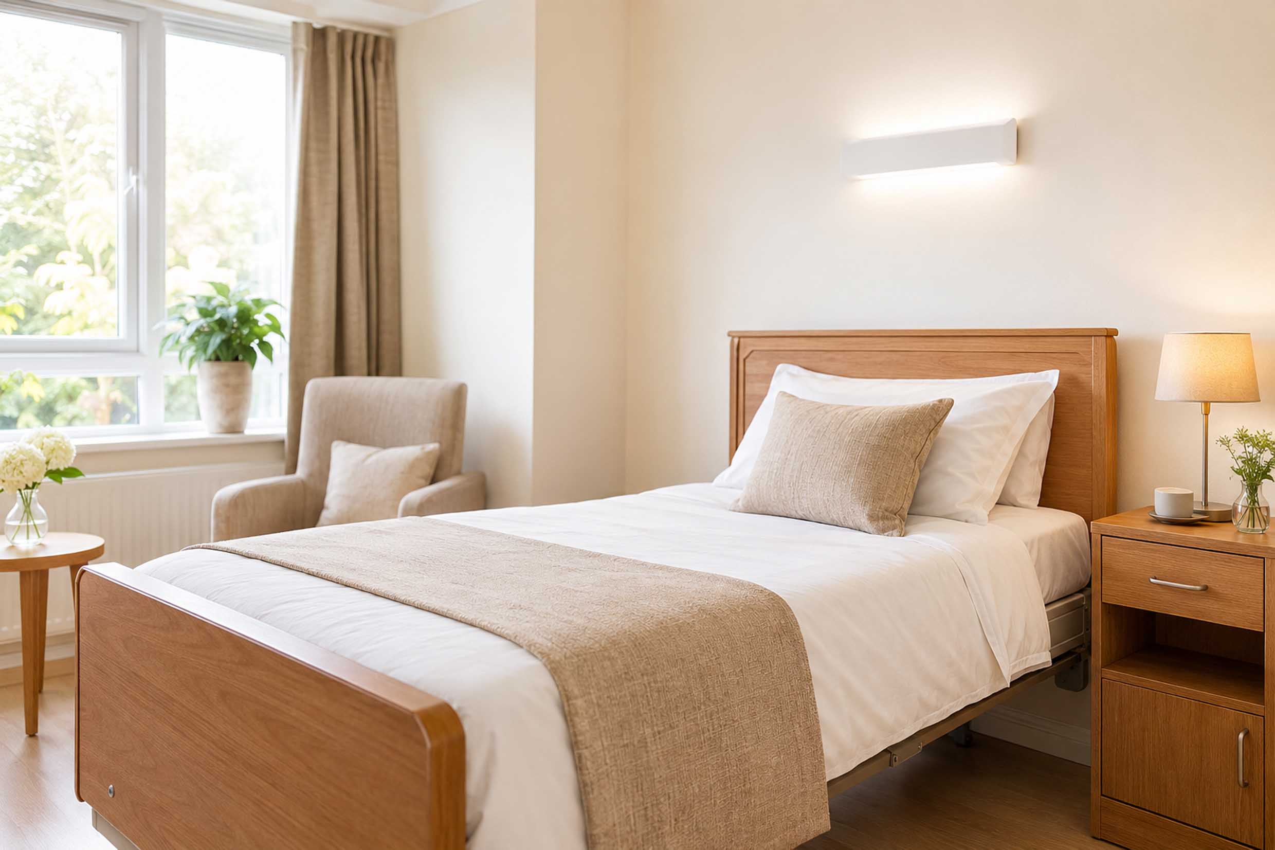 Bedroom and mattress cleaning in a care facility
